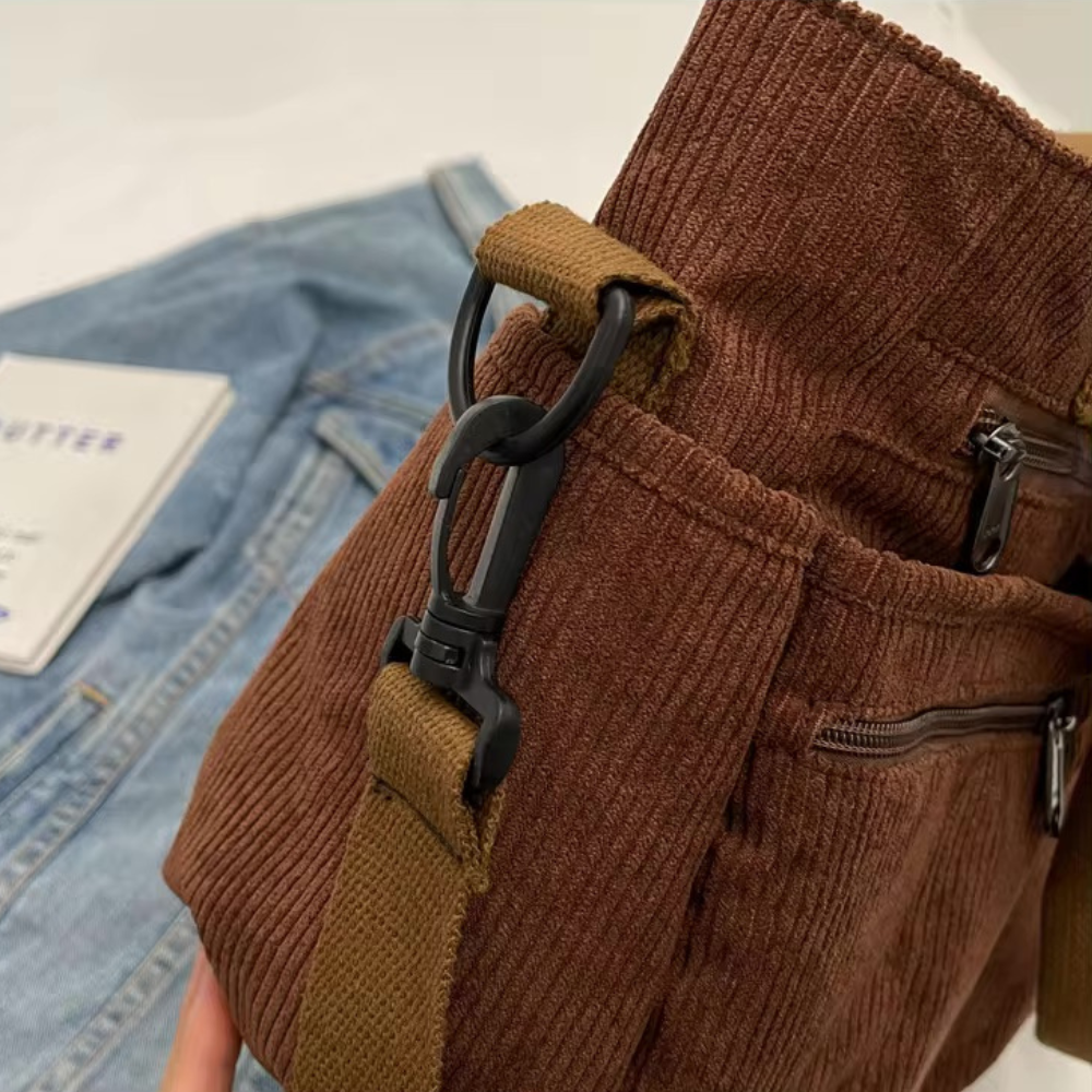 Sac fourre-tout en velours côtelé KANNARA™ 