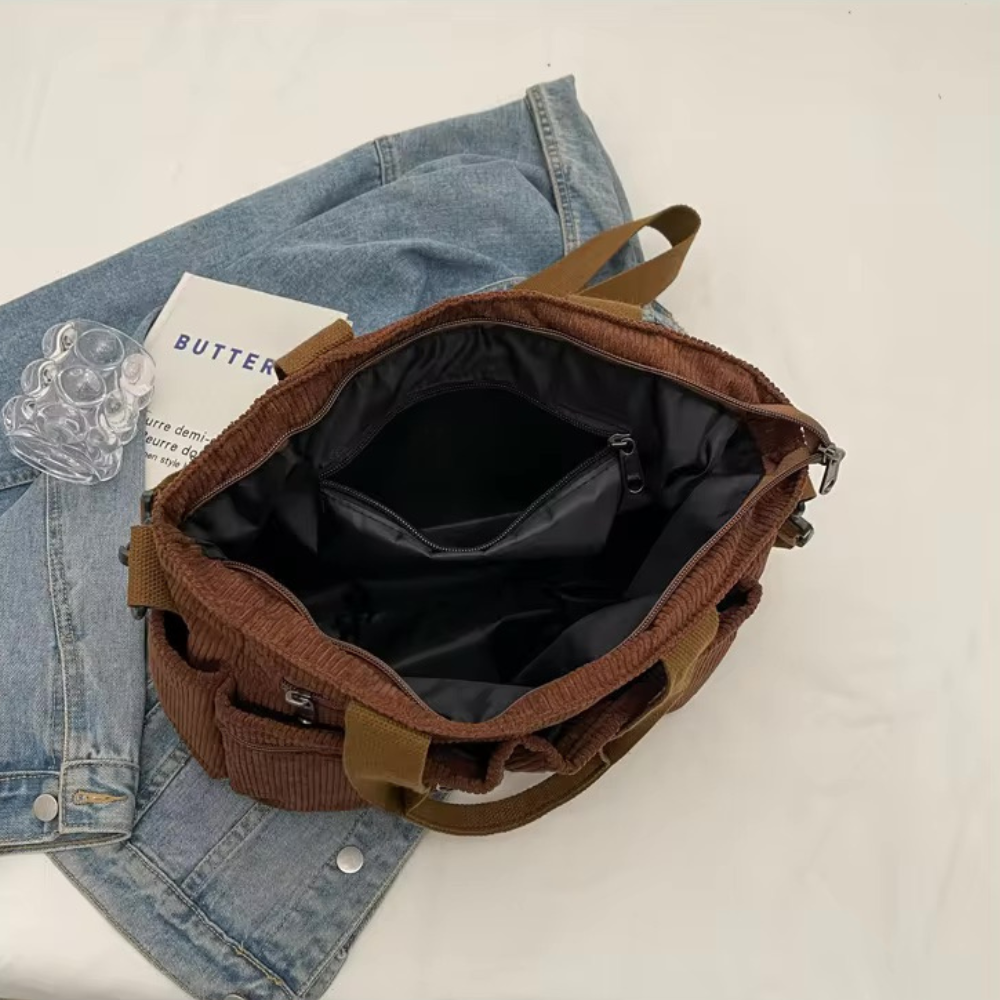 Sac fourre-tout en velours côtelé KANNARA™ 