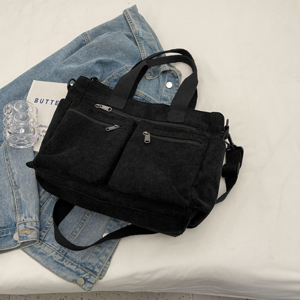 Sac fourre-tout en velours côtelé KANNARA™ 