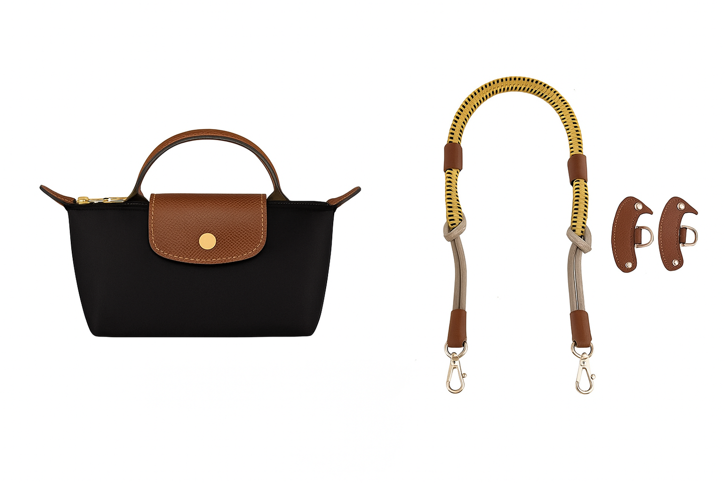 Reconstructed Shoulder Strap for Longchamp