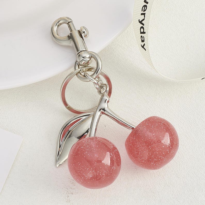 Cute Cherry Keychain