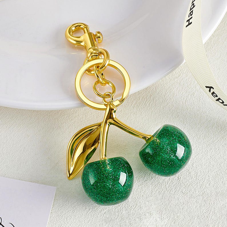 Cute Cherry Keychain