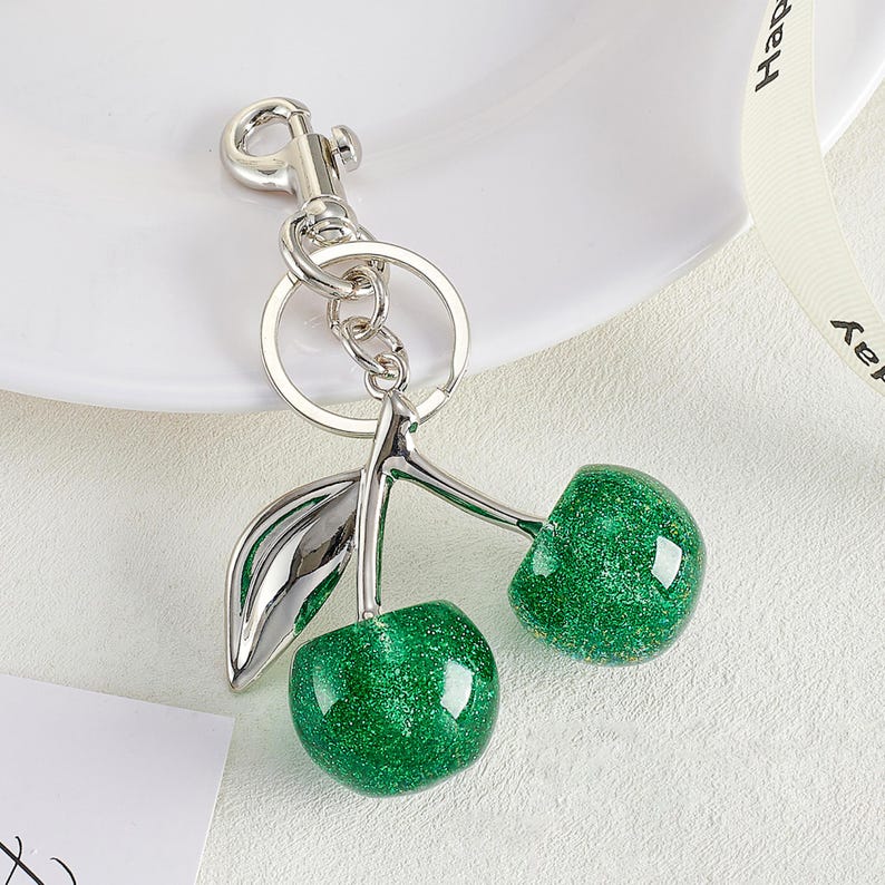 Cute Cherry Keychain